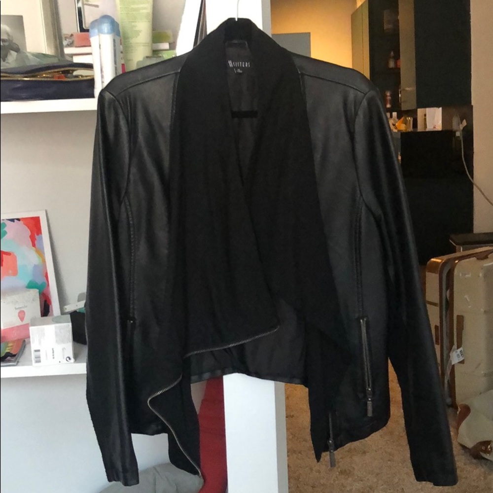 Sisters faux leather jacket